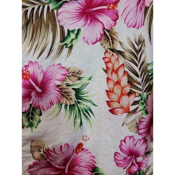 SSLR Button Up Hawaiian Shirt Hibiscus Medium M 100% Cotton new other Mens - Picture 3 of 9